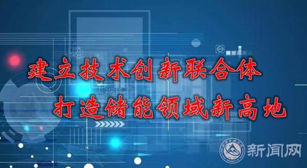 建立技術創新聯合體，打造儲能領域新高地 能源科學技術研究服務的路徑與實踐